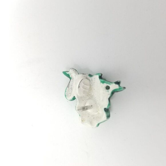 Vintage Little Green Frog Lapel Pin, Enamel Brooch, Little Toad, Cute, Smile - Picture 3 of 6